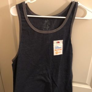 Brand new fruit of the loom solid navy tank